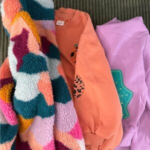 Gymboree Multicolor Kids Sweatshirt Trio